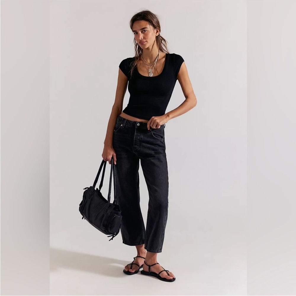 Free People Ankle Straight Jeans